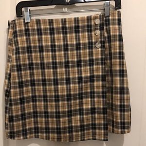 ROMWE plaid mini skirt